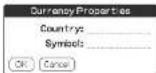 SONY Clié PEG-N760C - To create a new currency symbol - 1