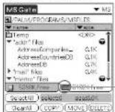 SONY Clié PEG-N760C - Deleting data in Memory Stick media - 1