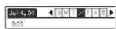 SONY Clié PEG-N760C - Scheduling a timed event for another date - 1