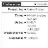 SONY Clié PEG-N760C - Selecting a country default - 1