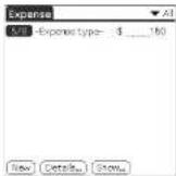 SONY Clié PEG-N760C - Enter the amount of the expense. - 1