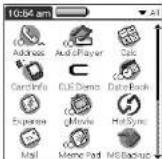SONY Clié PEG-N760C - Using the Application Launcher - 1