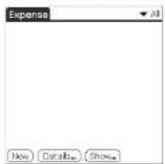 SONY Clié PEG-N760C - Recording a new Expense item - 1