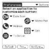 SONY Clié PEG-N760C - Assigning applications to buttons - 2