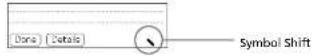 SONY Clié PEG-N760C - Writing symbols and extended characters - 1