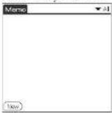 SONY Clié PEG-N760C - Press the Memo Pad button on the front panel. - 1
