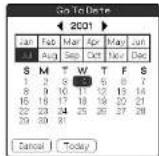 SONY Clié PEG-N760C - Scheduling a timed event for another date - 2