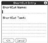 SONY Clié PEG-N760C - Creating Graffiti® ShortCuts - 2