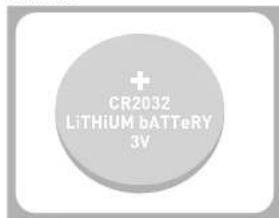 + CR2032 LiTHiUM bATTcRY 3V