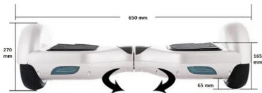650 mm 270 mm 165 mm 65 mm