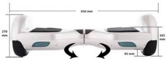 650 mm 270 mm 165 mm 65 mm