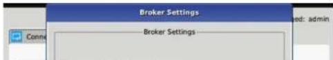 Broker Settings Broker Settings Admin