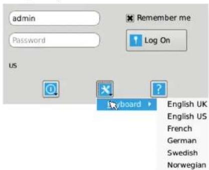 admin Password Remember me Log On US Keyboard English UK English US French German Swedish Norwegian