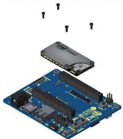 INTEL Joule 570x Developer Kit - Module to expansion board mechanical attach recommendations - 1