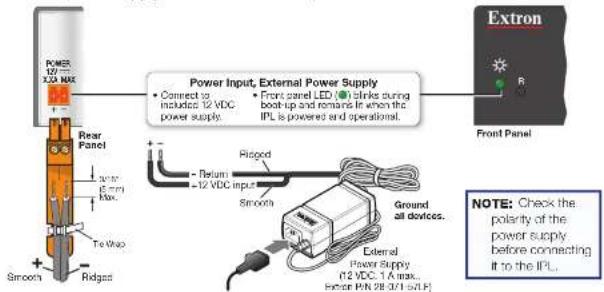 Extron IPL Pro S3 - Power Connections - 1