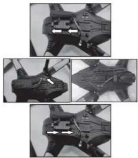 Overmax X-bee drone 5.2 - CAMERA INSTALLATION / DEINSTALLATION - 1