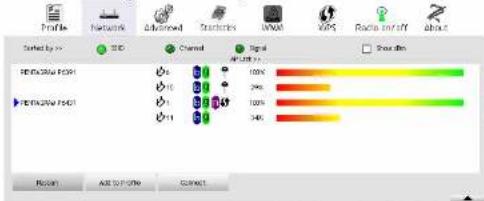 Profile Network Advanced Stratios VWA GPS Radio cutoff About Sorted by >> SDD Channel Signal 40 MHz Show down PERCENTRAL FASH Ø6 Ø10 Ø15 Ø20 Ø25 Ø30 Ø35 PERCENTRAL FASH Ø7 Ø11 100% 24% 100% 34% Reset Alt to OnLine Connect