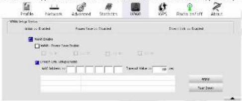 Profile Network Advanced Strattns WMS GPS Radio off About Watts Group Status Watts or Enabled Power Source to Enabled Direct link to Enabled Watts Groups WMS - Power Source Groups Connect Low-Output Groups Watts Groups: 0 Tamed Value: 100.000 Apply Start Down