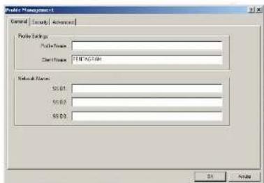 Module Management General | Security | Accessor | Module Settings: ModuleName: Network Name: 00:01 00:02 00:03 OK Cancel