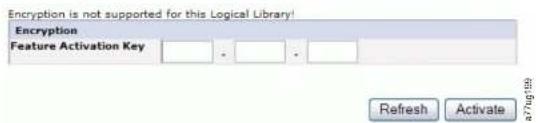 Encryption is not supported for this Logical Library! Encryption Feature Activation Key Refresh Activate a77g(19)