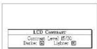 SEIKO ER-9000 - Adjust the LCD contrast. - 1
