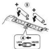 SEIKO ER-9000 - Install the Batteries. - 2