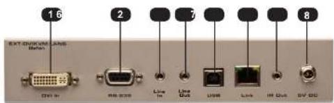 16 DTS-DNOM-USB Bath 2 USB 800 Line In Line Out USB Link IR Out BW 800