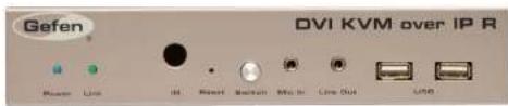 Gefen DVI KVM over IP R Monitor Line Init Reset Switch Win In Line Out USB