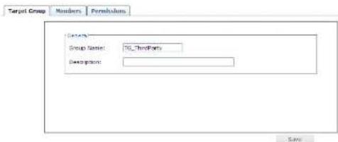 Target Group Numbers Formulas Groups Group Name: 10_ThirdParty Description: Save