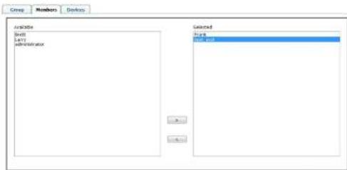 Group Members Desktops Database Swin Latty Administrator Selected Dutary Microsoft OK Cancel