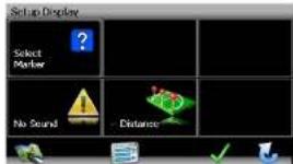 Setup Display Select Marker No Sound Distance