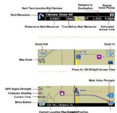 JENSEN VM9424 - Map Tracking Screen - 1