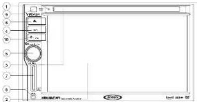 JENSEN VM9424 - CONTROLS AND INDICATORS - 2