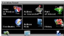 Location Reset State or Province GA Address or Intersectment Point of Interest Coordinates Address Book History