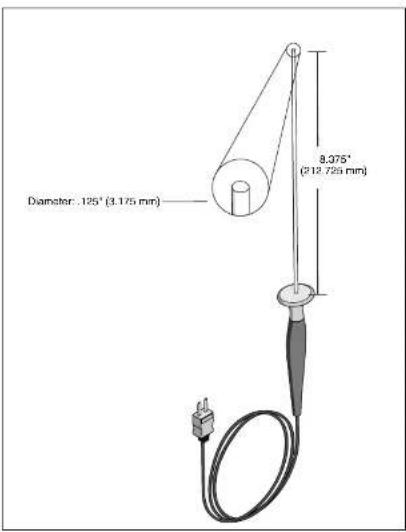 Diameter: 125° (3.175 mm) 8.375° (212.725 mm)