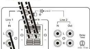 Line 1 IN L R + - Solder In R L + - Line 2 N Out L R Delay Time 3 Sat. 15 Sat