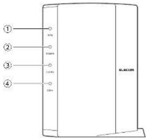 Elecom WRC-1167GHBK2-S - 左侧面图 - 1