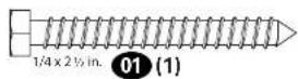 SANUS VuePoint FPA400 - Parts and Hardware for STEP 1 Parts and Hardware for STEP 2 - 1