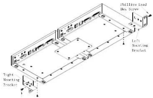 Phillips Lead Box Screw Left Mounting Bracket Right Mounting Bracket
