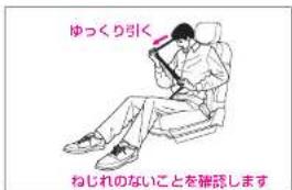 ゆっくり引く ねじれのないことを確認します