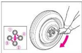Honda Mobilio (2002) - 2ジャッキで車体を上げる タイヤを交換する - 5