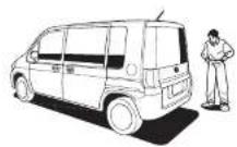 Honda Mobilio (2002) - 発進するときは、まわりの状況に十分注意して。 - 2