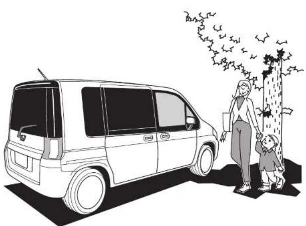 Honda Mobilio (2002) - 発進するときは、まわりの状況に十分注意して。 - 4