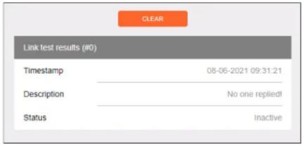 Link test results (#0) Timestamp 08-06-2021 09:31:21 Description No one replied! Status Inactive