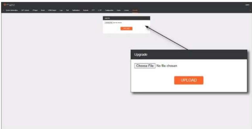 Upgrade Choose File No file chosen UPLOAD