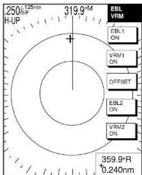 .250/125nm H-UP 319.9°M EBL VRM EBL1 ON VRM1 ON OFFSET EBL2 ON VRM2 ON 359.9°R +0.240nm
