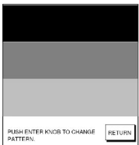 PUSH ENTER KNOW TO CHANGE PATTERN. RETURN
