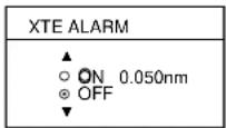 FURUNO 1762 - XTE (Cross Track Error) alarm - 2