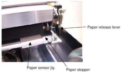 Paper release lever Paper sensor jig Paper stopper