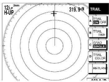12LP 3nm H-UP 319.9-M TRAIL A TRAIL ON/OFF B TRAIL TIME C ERAQ SINGLE D TRAIL COLOR REYURS OFF 0.05